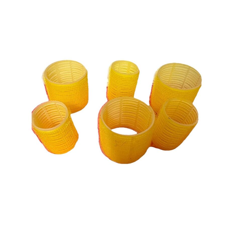 Drybar High Tops Self-Grip Rollers Setting Curlers YELLOW 6-PK 3 Medium/3 Large
